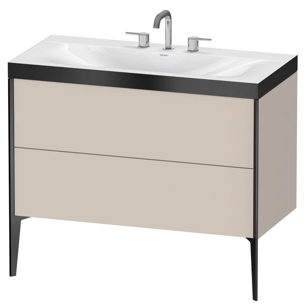 Duravit XViu C-Bonded Floorstanding Vanity  Taupe Matte