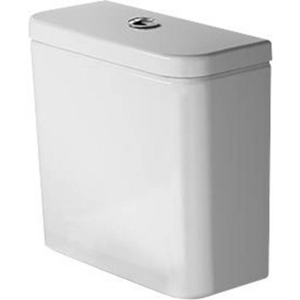 Duravit No.1 1.6/0.8 GPF Dual Flush Toilet Tank in White with Top Push Button Flush