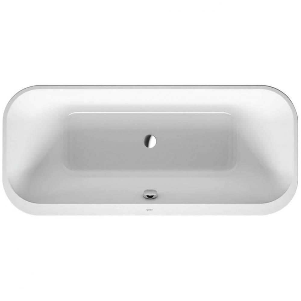 Happy D.2 Plus Freestanding Bathtub White With Graphite