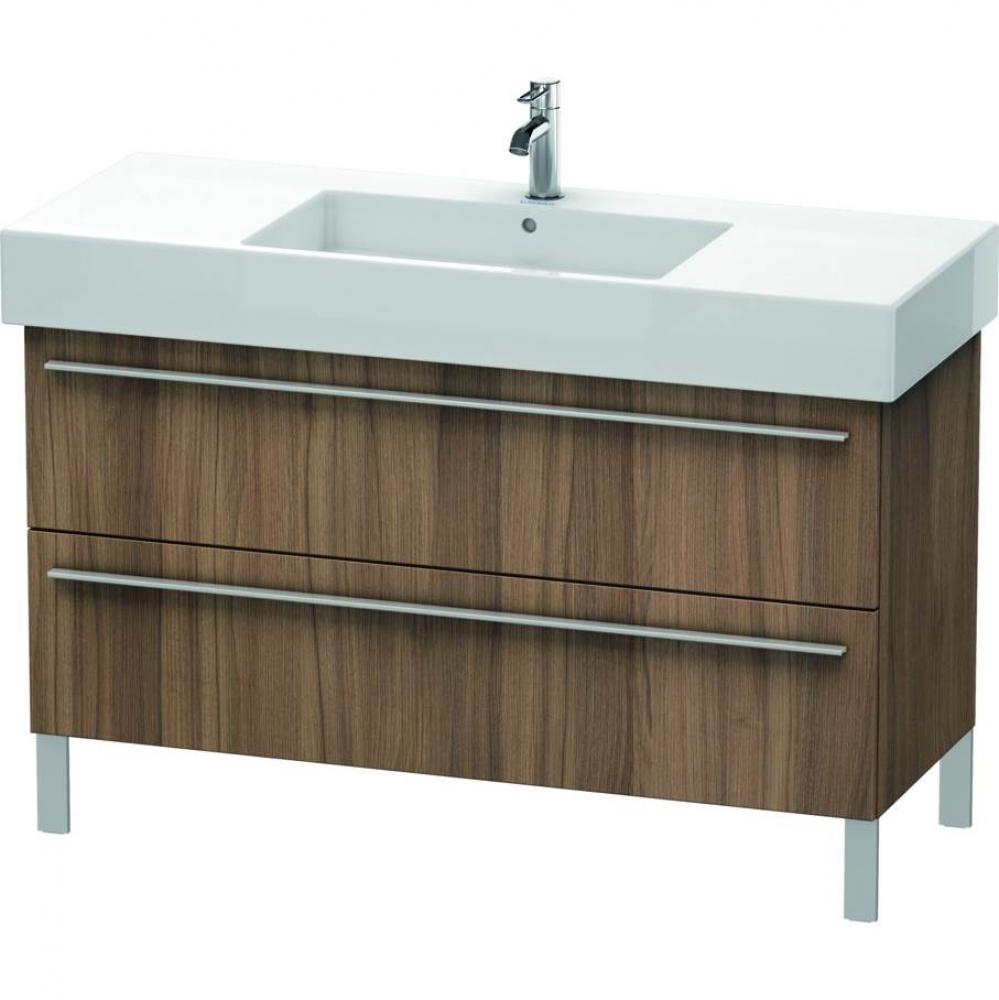 Duravit X-Large Two Drawer Floorstanding Vanity Unit Walnut