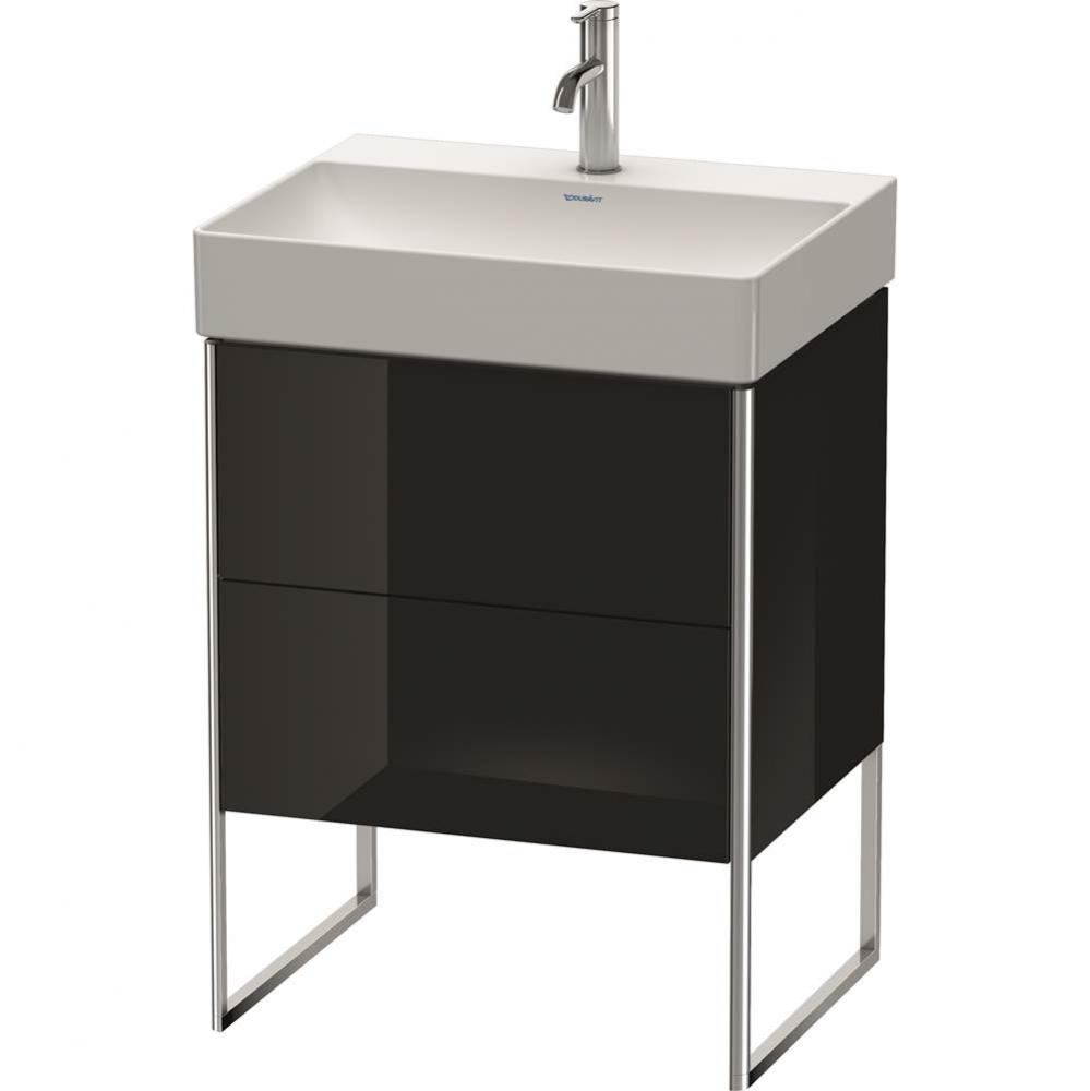 Duravit XSquare Two Drawer Floorstanding Vanity Unit Black