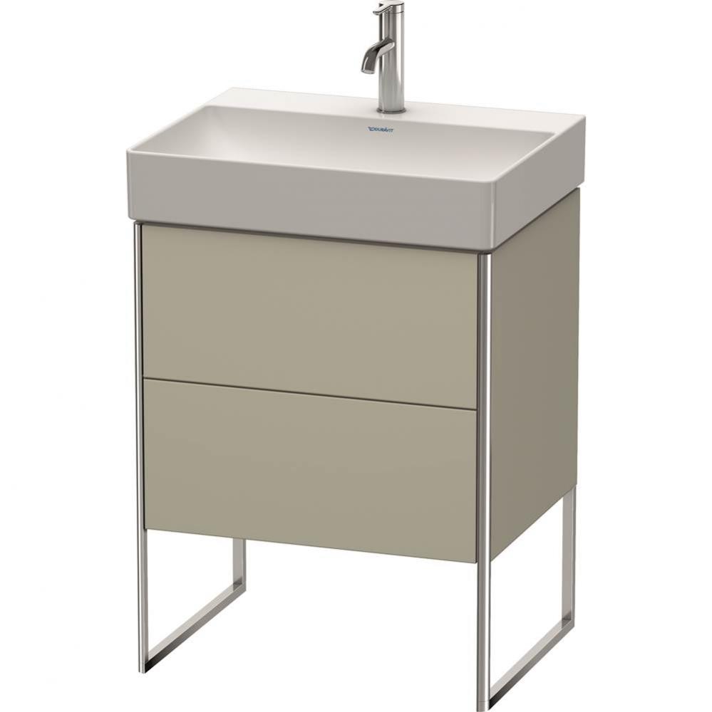 Duravit XSquare Two Drawer Floorstanding Vanity Unit Taupe