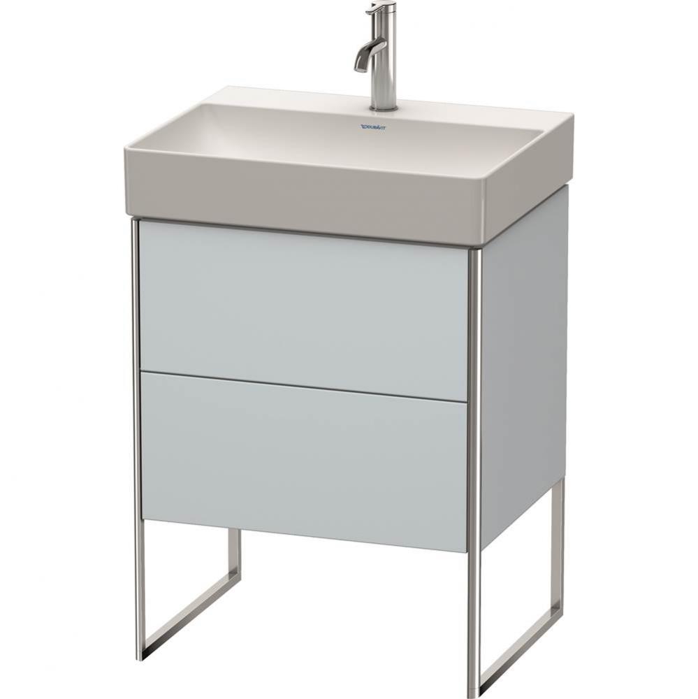 Duravit XSquare Two Drawer Floorstanding Vanity Unit Light Blue