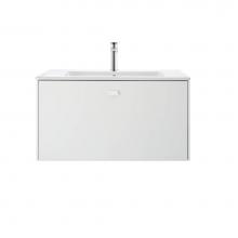 Duravit BR400200909 - Duravit Brioso Vanity Unit Wall-Mounted  Light Blue Matte