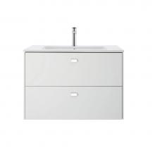 Duravit BR410200909 - Duravit Brioso Vanity Unit Wall-Mounted  Light Blue Matte