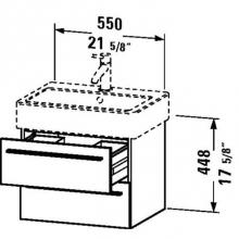 Duravit XL634403838 - Duravit X-Large Wall-Mount Vanity Unit Dolomite Gray