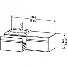 Duravit KT6797L2222 - Duravit Ketho Vanity Unit Wall-Mounted  White High Gloss