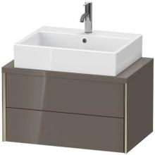 Duravit XV59060B189 - Duravit XViu Vanity Unit for Console  Flannel Gray High Gloss