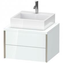 Duravit XV59150B185 - Duravit XViu Vanity Unit for Console  White High Gloss