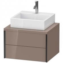 Duravit XV59150B286 - Duravit XViu Vanity Unit for Console  Cappuccino High Gloss