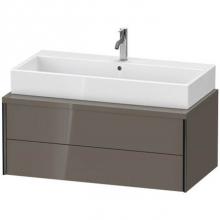 Duravit XV59190B289 - Duravit XViu Vanity Unit for Console  Flannel Gray High Gloss