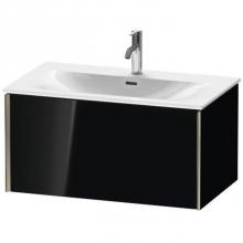 Duravit XV40340B140 - Duravit XViu One Drawer Wall-Mount Vanity Unit Black