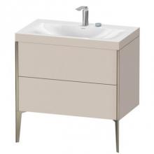 Duravit XV4710EB191C - Duravit XViu Two Drawer C-Bonded Floorstanding Vanity Kit Taupe