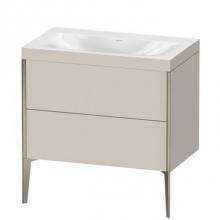 Duravit XV4710NB191C - Duravit XViu Two Drawer C-Bonded Floorstanding Vanity Kit Taupe