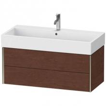 Duravit XV43370B113 - Duravit XViu Two Drawer Wall-Mount Vanity Unit American Walnut