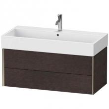 Duravit XV43370B172 - Duravit XViu Two Drawer Wall-Mount Vanity Unit Dark Brushed Oak