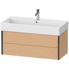 Duravit XV43370B212 - Duravit XViu Two Drawer Wall-Mount Vanity Unit Brushed Oak