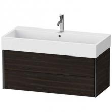 Duravit XV43370B269 - Duravit XViu Two Drawer Wall-Mount Vanity Unit Walnut Brushed