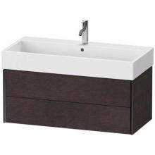 Duravit XV43370B272 - Duravit XViu Two Drawer Wall-Mount Vanity Unit Dark Brushed Oak