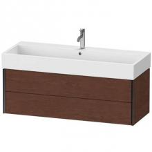 Duravit XV43380B213 - Duravit XViu Two Drawer Wall-Mount Vanity Unit American Walnut