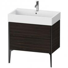 Duravit XV45360B269 - Duravit XViu Two Drawer Floorstanding Vanity Unit Walnut Brushed