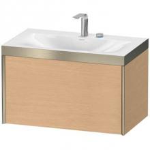 Duravit XV4610EB111P - Duravit XViu One Drawer C-Bonded Wall-Mount Vanity Kit Cashmere Oak