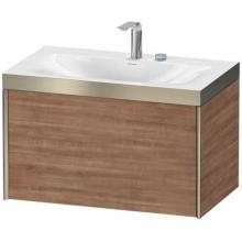 Duravit XV4610EB172P - Duravit XViu One Drawer C-Bonded Wall-Mount Vanity Kit Dark Brushed Oak