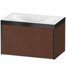 Duravit XV4610NB212P - Duravit XViu One Drawer C-Bonded Wall-Mount Vanity Kit Brushed Oak