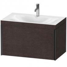 Duravit XV4610OB271C - Duravit XViu One Drawer C-Bonded Wall-Mount Vanity Kit Mediterranean Oak