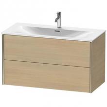 Duravit XV41350B171 - Duravit XViu Two Drawer Wall-Mount Vanity Unit Mediterranean Oak