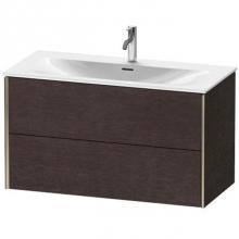 Duravit XV41350B172 - Duravit XViu Two Drawer Wall-Mount Vanity Unit Dark Brushed Oak