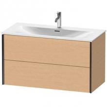 Duravit XV41350B212 - Duravit XViu Two Drawer Wall-Mount Vanity Unit Brushed Oak