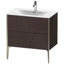 Duravit XV43020B172 - Duravit XViu Two Drawer Floorstanding Vanity Unit Dark Brushed Oak