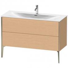 Duravit XV43040B112 - Duravit XViu Two Drawer Floorstanding Vanity Unit Brushed Oak