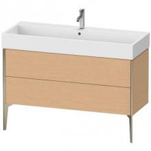 Duravit XV45380B112 - Duravit XViu Two Drawer Floorstanding Vanity Unit Brushed Oak