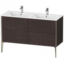 Duravit XV44850B172 - Duravit XViu Four Drawer Floorstanding Vanity Unit Dark Brushed Oak