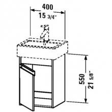 Duravit KT6630R5353 - Duravit Ketho Wall-Mount Vanity Unit Chestnut Dark