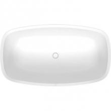 Duravit 700552000000090 - Duravit Aurena 63'' x 35 3/8'' Oval Freestanding Bathtub in Matte White Acryli
