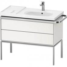 Duravit AU4577036360000 - Duravit Aurena 38 3/4'' Wall Mount Two Drawer Single Vanity Cabinet in Satin Matte White