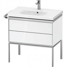 Duravit AU4572085850000 - Duravit Aurena 30 7/8'' Wall Mount Two Drawer Single Vanity Cabinet in High Gloss White,
