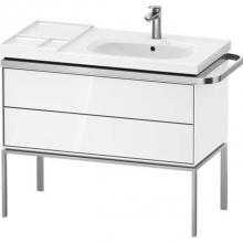 Duravit AU4577085850000 - Duravit Aurena 38 3/4'' Wall Mount Two Drawer Single Vanity Cabinet in High Gloss White,