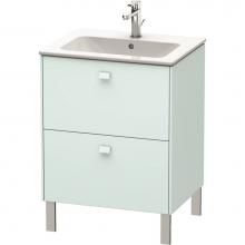 Duravit BR440100909 - Duravit Brioso Floor Standing Vanity Unit  Light Blue Matte