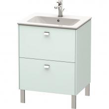 Duravit BR440101009 - Duravit Brioso Floor Standing Vanity Unit  Light Blue Matte