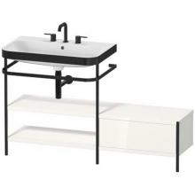 Duravit HP4752T2222 - Duravit Happy D.2 Plus C-Bonded Set With Metal Console  White High Gloss
