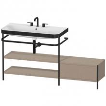 Duravit HP4753T7575 - Duravit Happy D.2 Plus C-Bonded Set With Metal Console  Linen