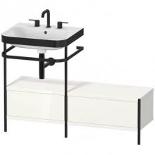 Duravit HP4760T2222 - Duravit Happy D.2 Plus C-Bonded Set With Metal Console  White High Gloss