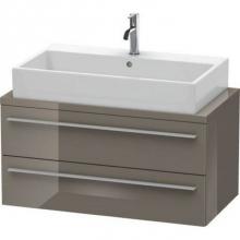 Duravit XL540808989 - Duravit X-Large Vanity Unit for Console  Flannel Gray High Gloss