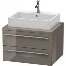 Duravit XL541608989 - Duravit X-Large Vanity Unit for Console  Flannel Gray High Gloss