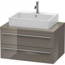 Duravit XL541708989 - Duravit X-Large Vanity Unit for Console  Flannel Gray High Gloss