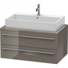Duravit XL541808989 - Duravit X-Large Vanity Unit for Console  Flannel Gray High Gloss